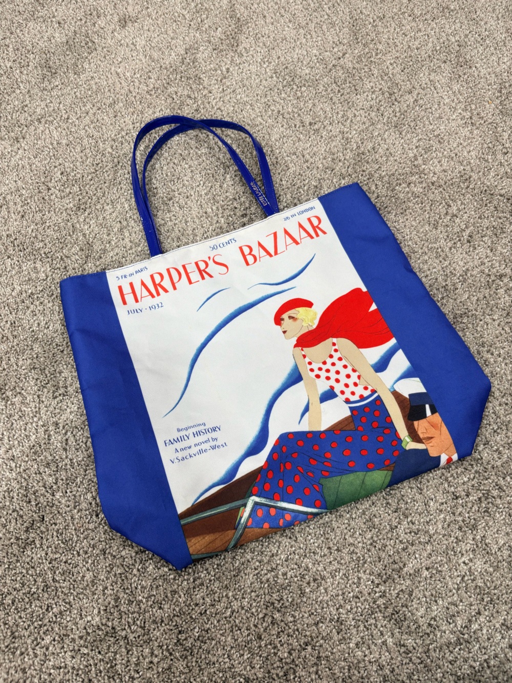 Estée Lauder Blue Canvas Tote Bag